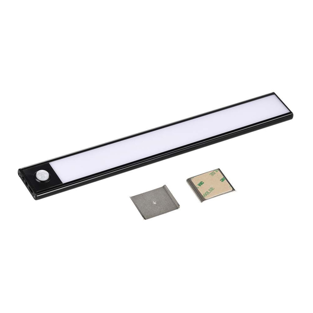 1,5W Micro-USB polnilna LED svetilka PIR senzor Črna 4000K IP20