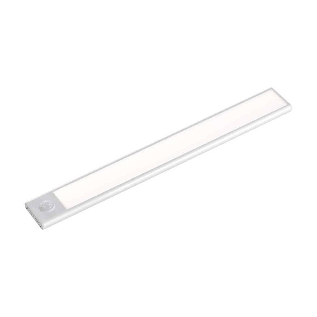 2W Micro-USB polnilna LED svetilka PIR senzor Srebrna 3000K IP20