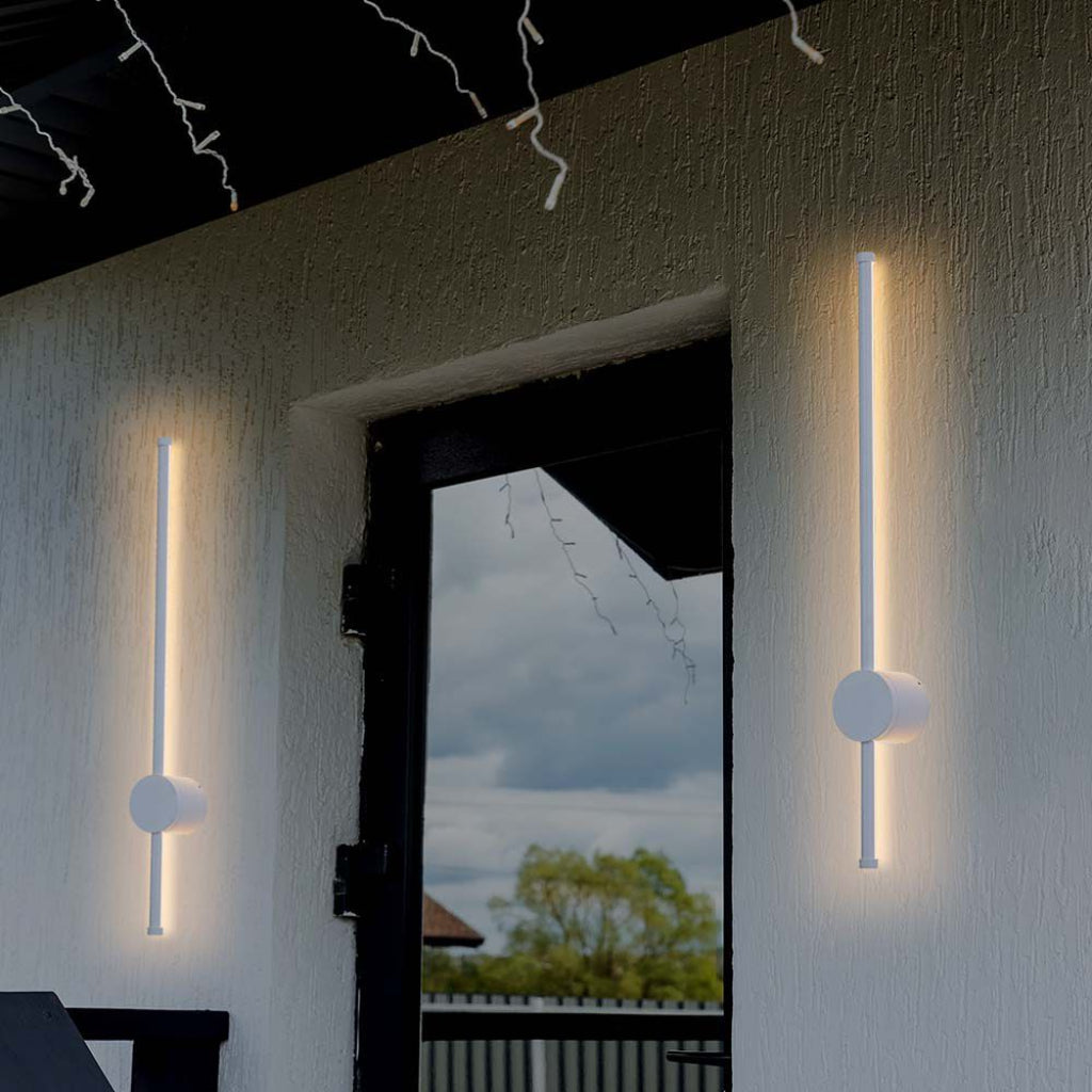 12W LED stenska svetilka bela IP65 4000K