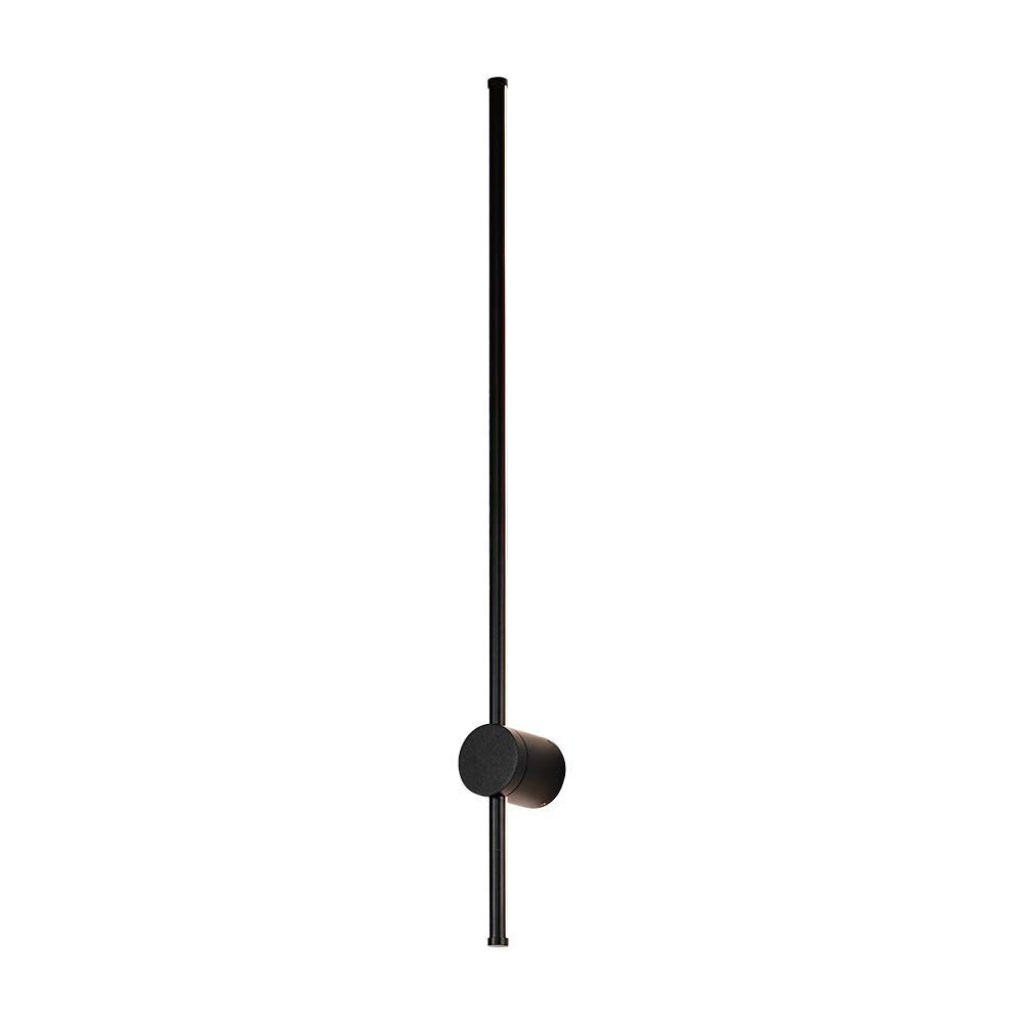 12W LED stenska svetilka črna IP65 3000K