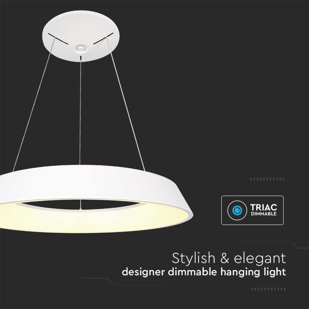 48W LED viseča svetilka zatemnitvena bela 3000K