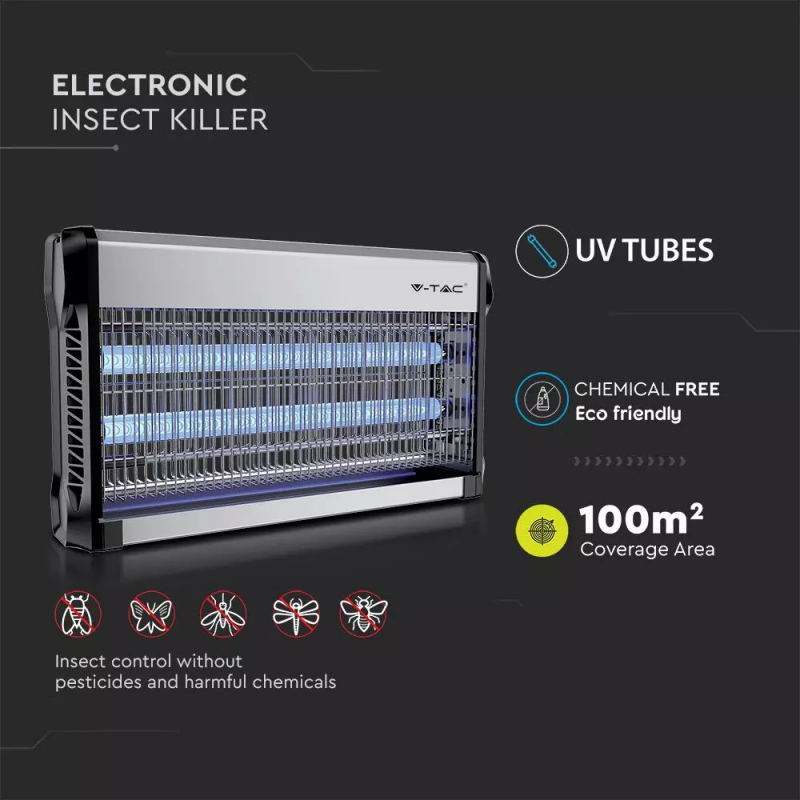 2 x 15W Electronic insect killer