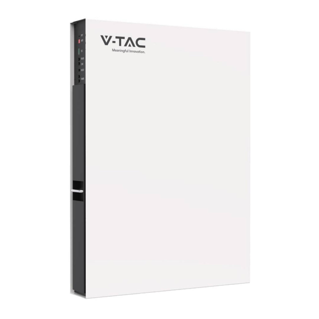 7,68kWh V-TAC stenska baterija litij-železo-fosfat (LiFePO4) integriran BMS za fotovoltaične pretvornike (48V 160Ah) SKU11548