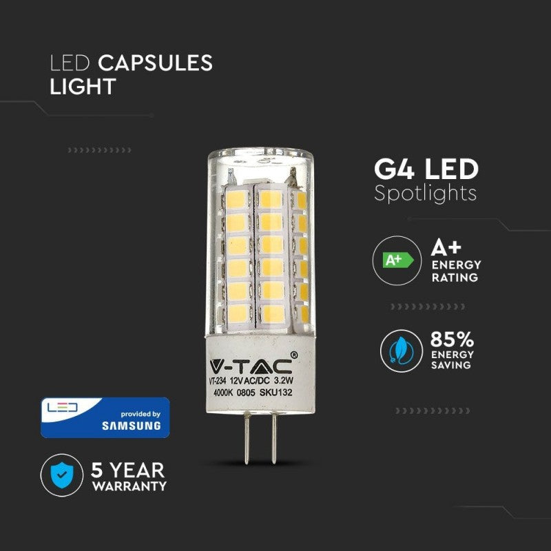 LED Žarnica G4 3.2W 3000K