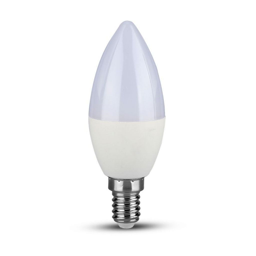 Zatemnitvena LED Žarnica E14 5,5W Sveča 6400K