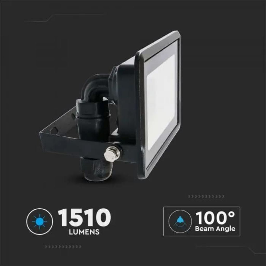 LED Reflector 20W Black 3000K IP65