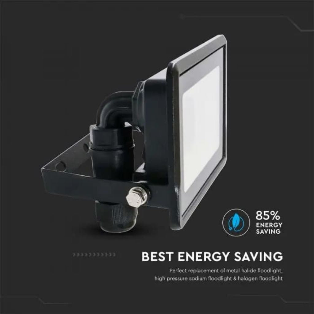 LED Reflector 20W Black 3000K IP65