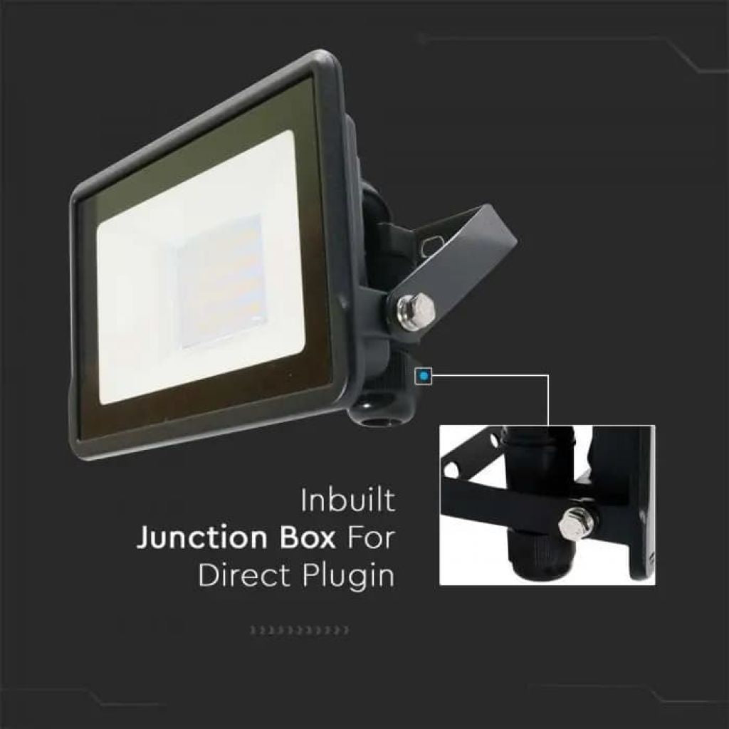 LED Reflector 20W Black 3000K IP65