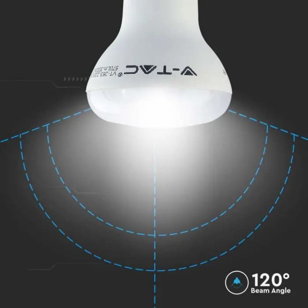LED Žarnica E27 8,5W R63 6400K