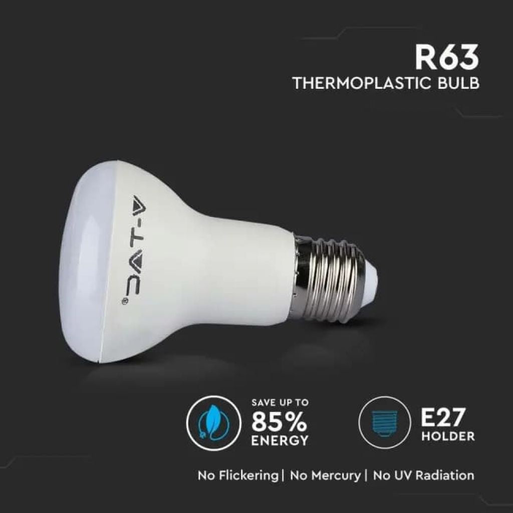 LED Žarnica E27 8,5W R63 6400K