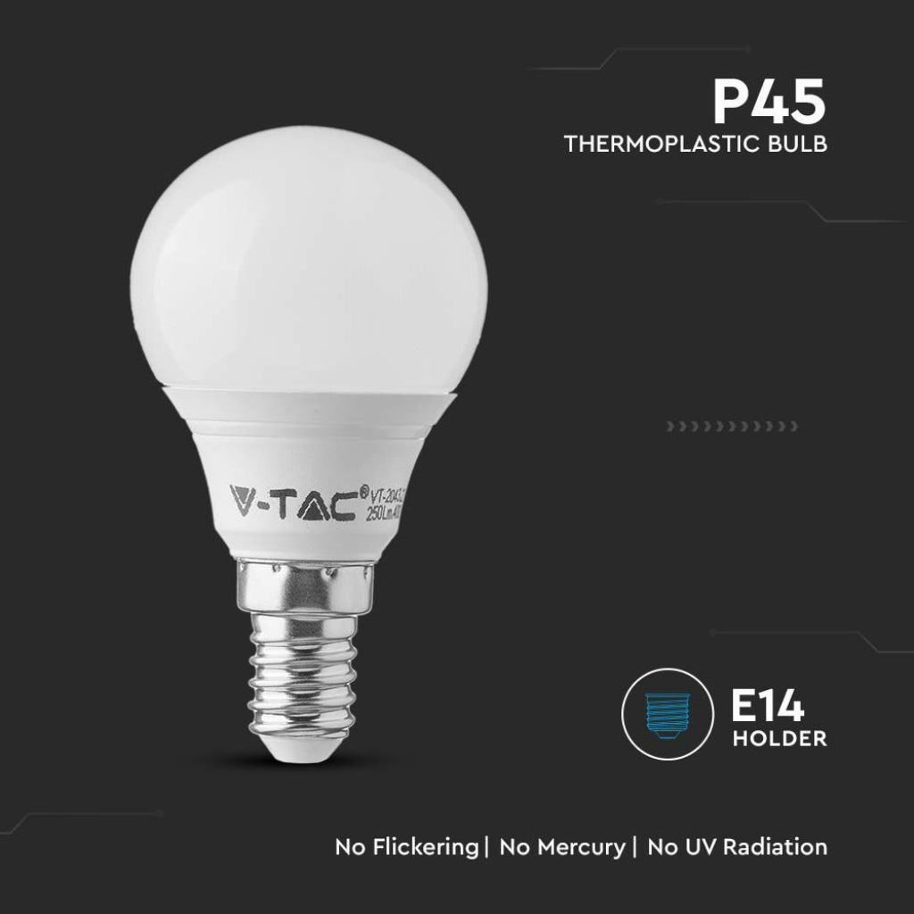 LED Žarnica E14 5,5W P45 3000K