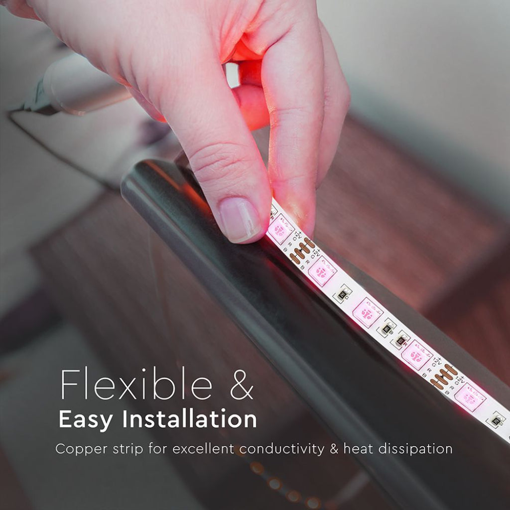 LED Strip Kit SMD5050 10W 5m 60 LEDic RGB + Remote Control IP20