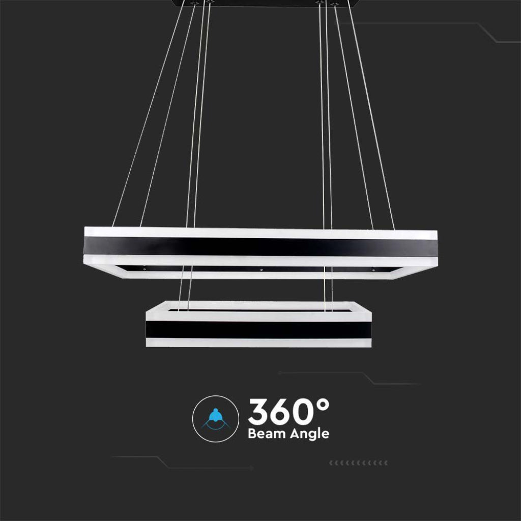Ceiling Lamp Wooden Top Black