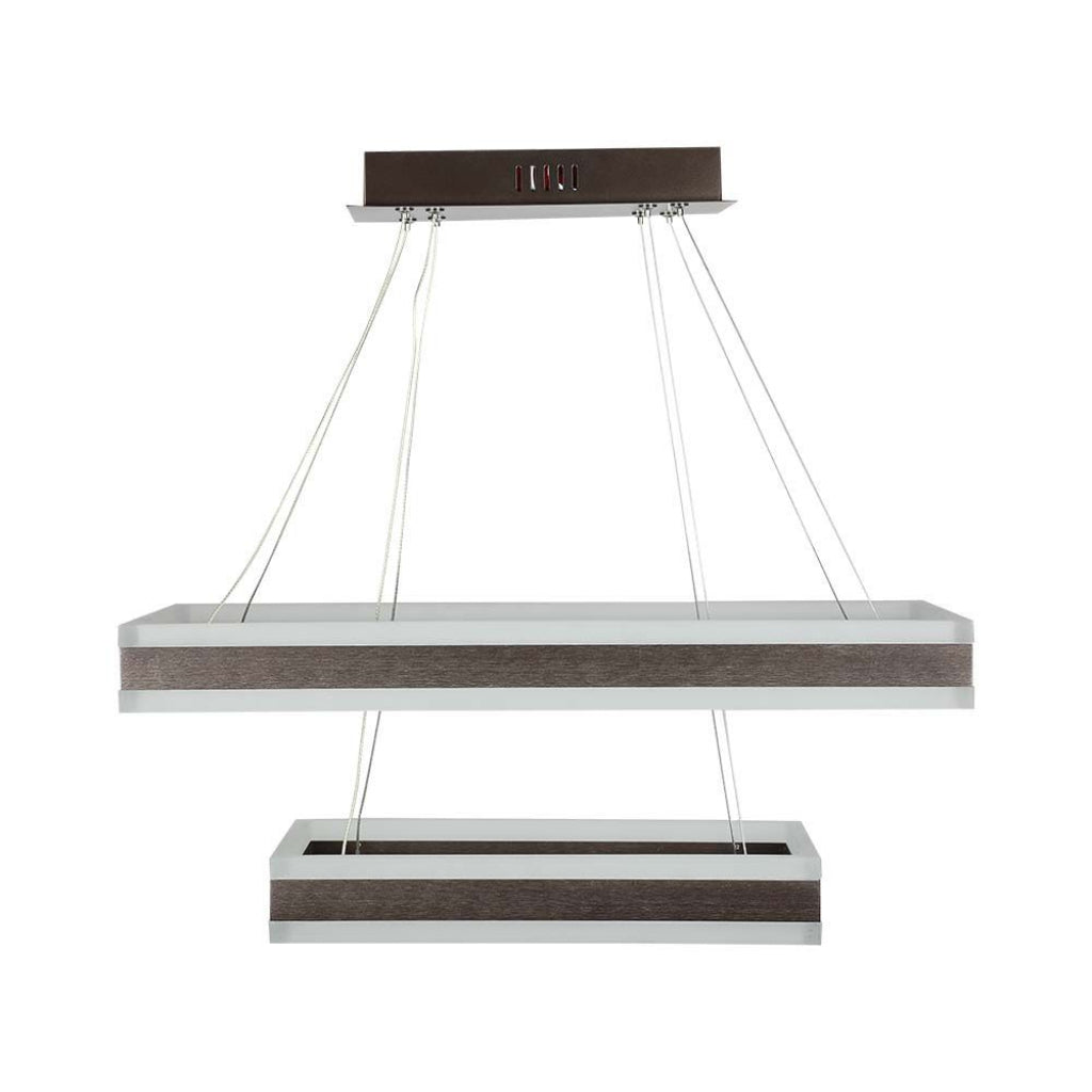 Ceiling Lamp Wooden Top Black