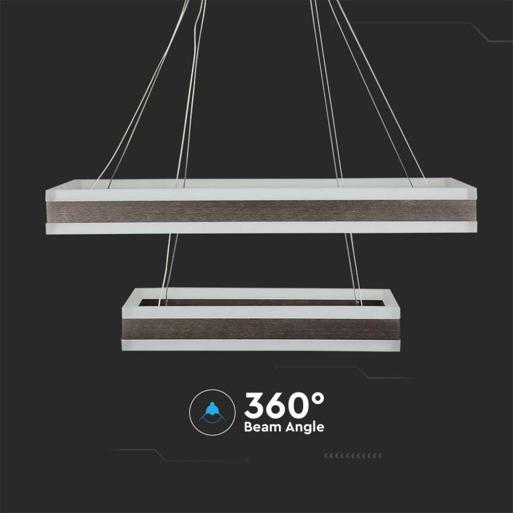 Ceiling Lamp Wooden Top Black