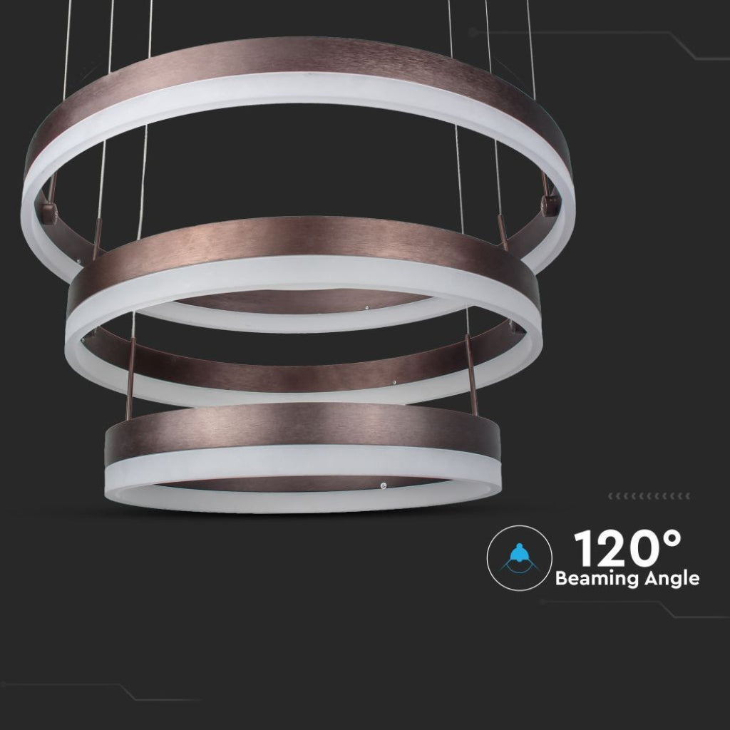 Ceiling Lamp Wooden Top Black