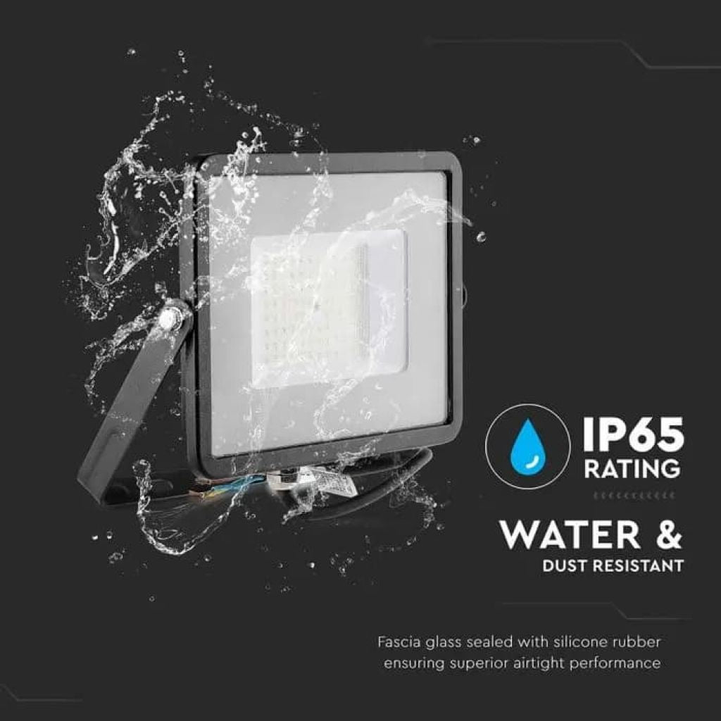 LED spotlight 50W 115LM/W Črn 6500K IP65