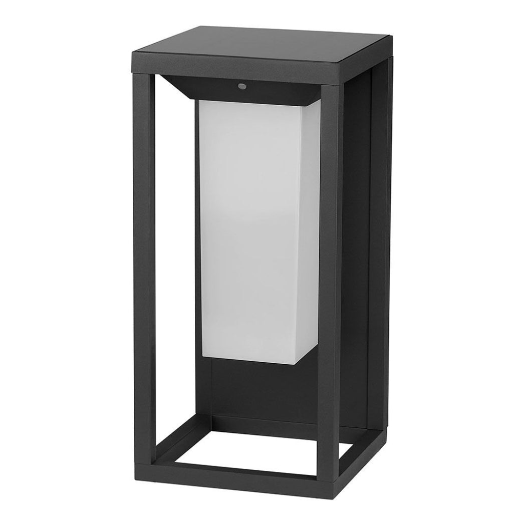 LED Solarna Lanterna Talna/Stenska Siva 2W IP65 3000K