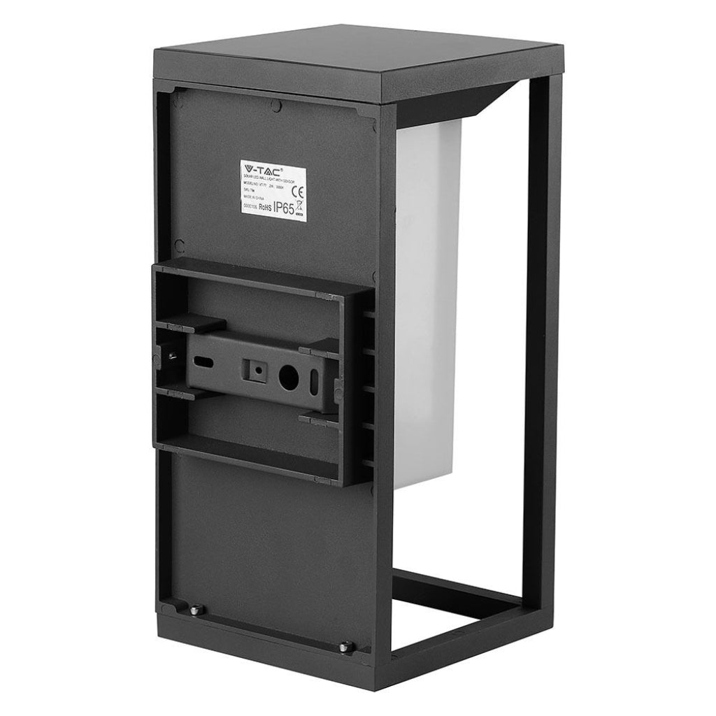 LED Solarna Lanterna Talna/Stenska Siva 2W IP65 3000K