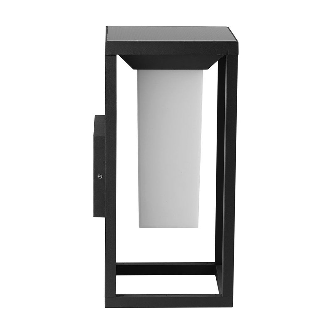 LED Solarna Lanterna Talna/Stenska Siva 2W IP65 3000K