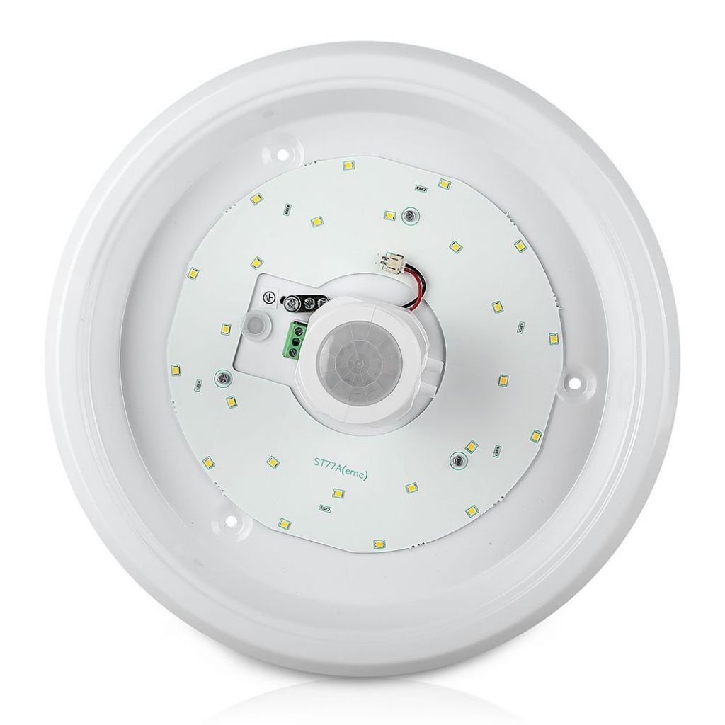 12W LED Stropna Svetilka s Senzorjem Okrogla 6400K