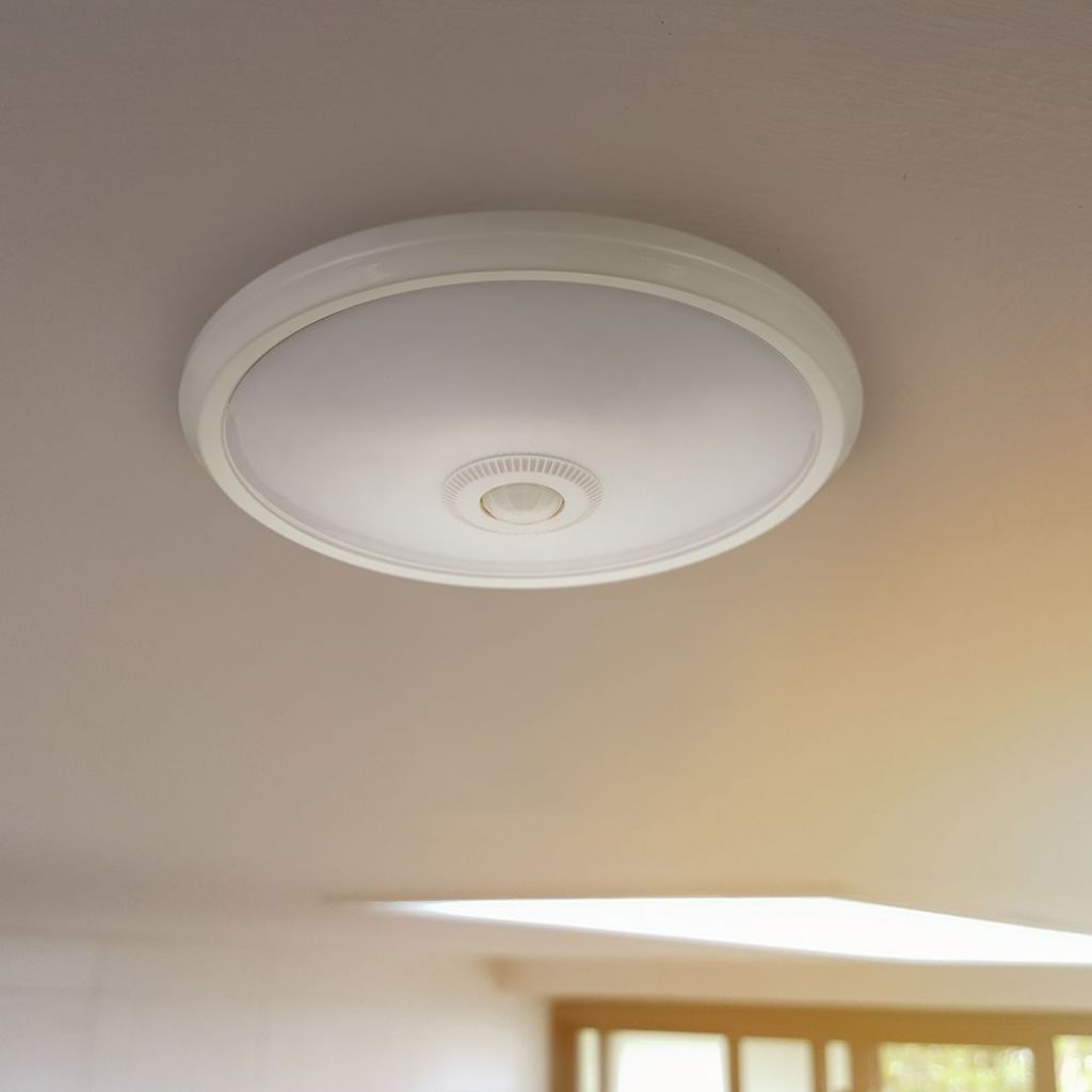 12W LED Stropna Svetilka s Senzorjem Okrogla 6400K