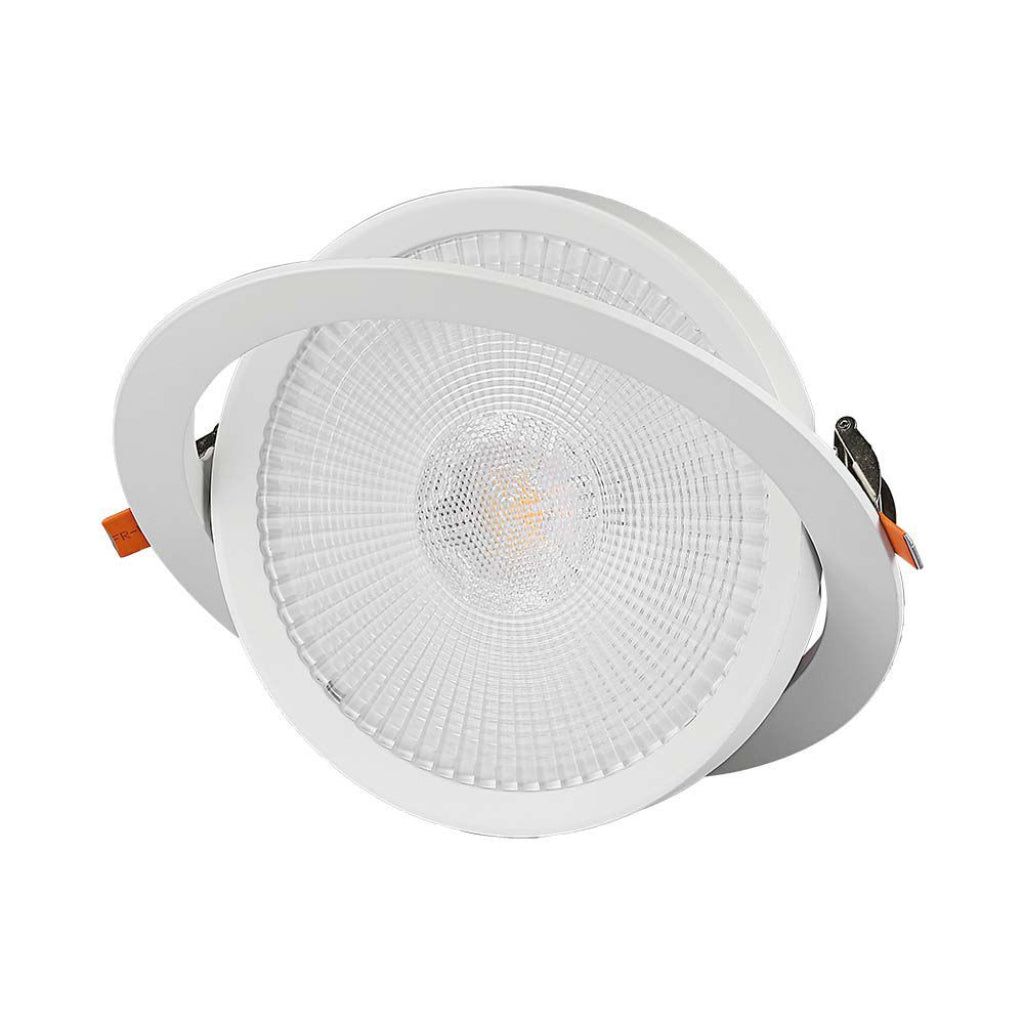Built-in tilting LED spotlight 30W 6400K white