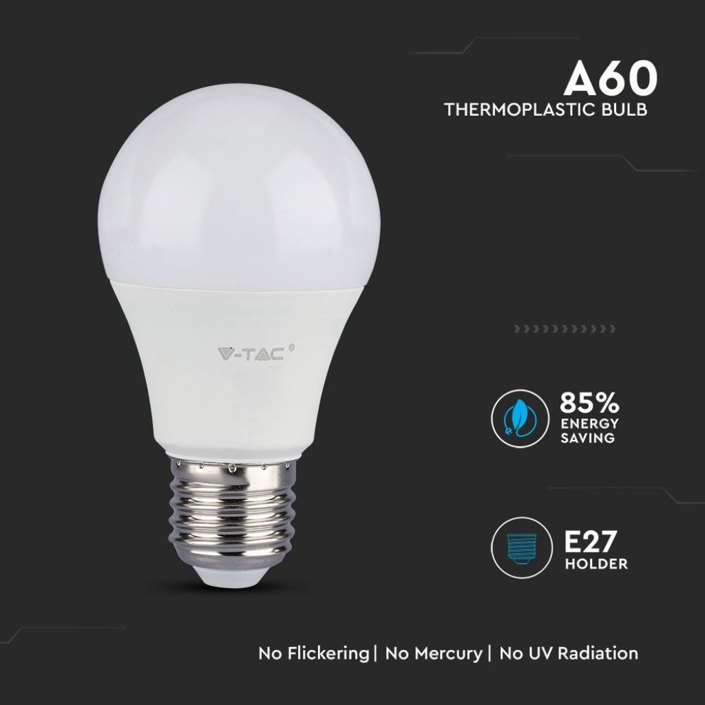 LED Žarnica 8.5W E27 A60 6400K