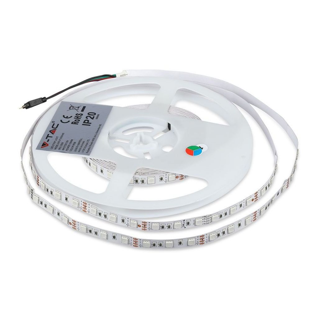 Set of LED Strip RGB Lights Set with Remote 12V IP20 5m