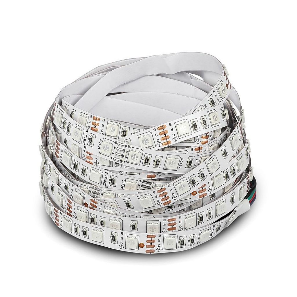 Set of LED Strip RGB Lights Set with Remote 12V IP20 5m