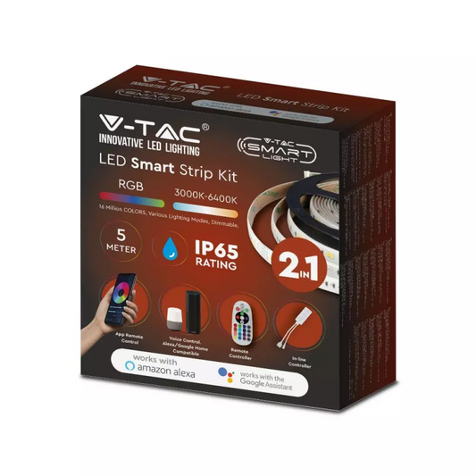 Pametni LED Trak Komplet 5m SMD5050 54 LEDic RGB+ Nastavljivi  Smart-Alexa-Google