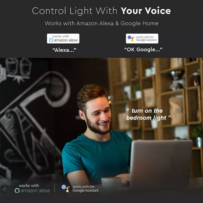 Pametna LED Žarnica 4.5W E14 Sveča RGB Amazon Alexa & Google Home