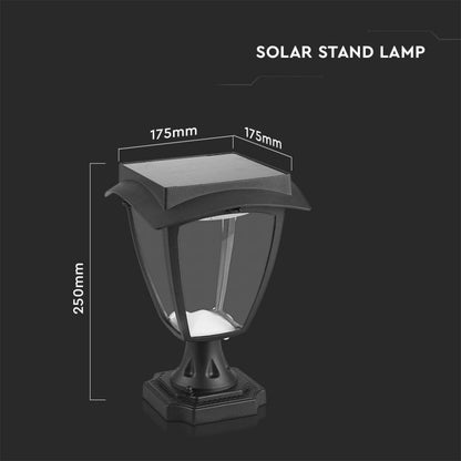 LED Solarna Lanterna Talna Nastavljiva Barva Svetlobe IP44 2W