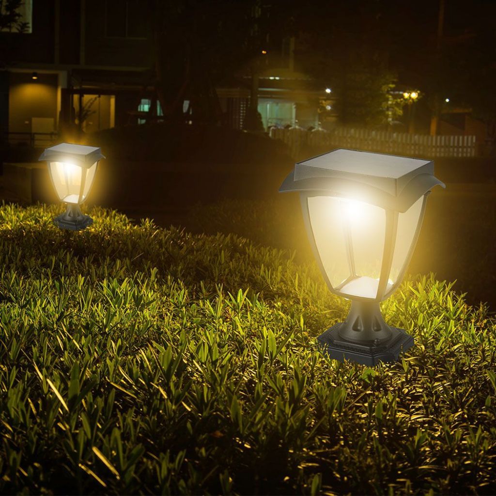 LED Solarna Lanterna Talna Nastavljiva Barva Svetlobe IP44 2W