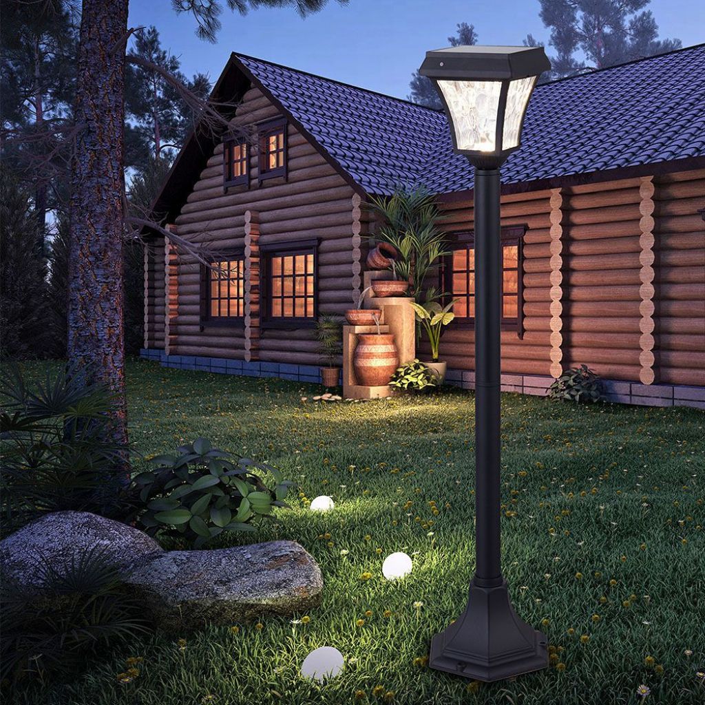 LED Solar Floor Lamp 2W Black 3000K 6000K IP44