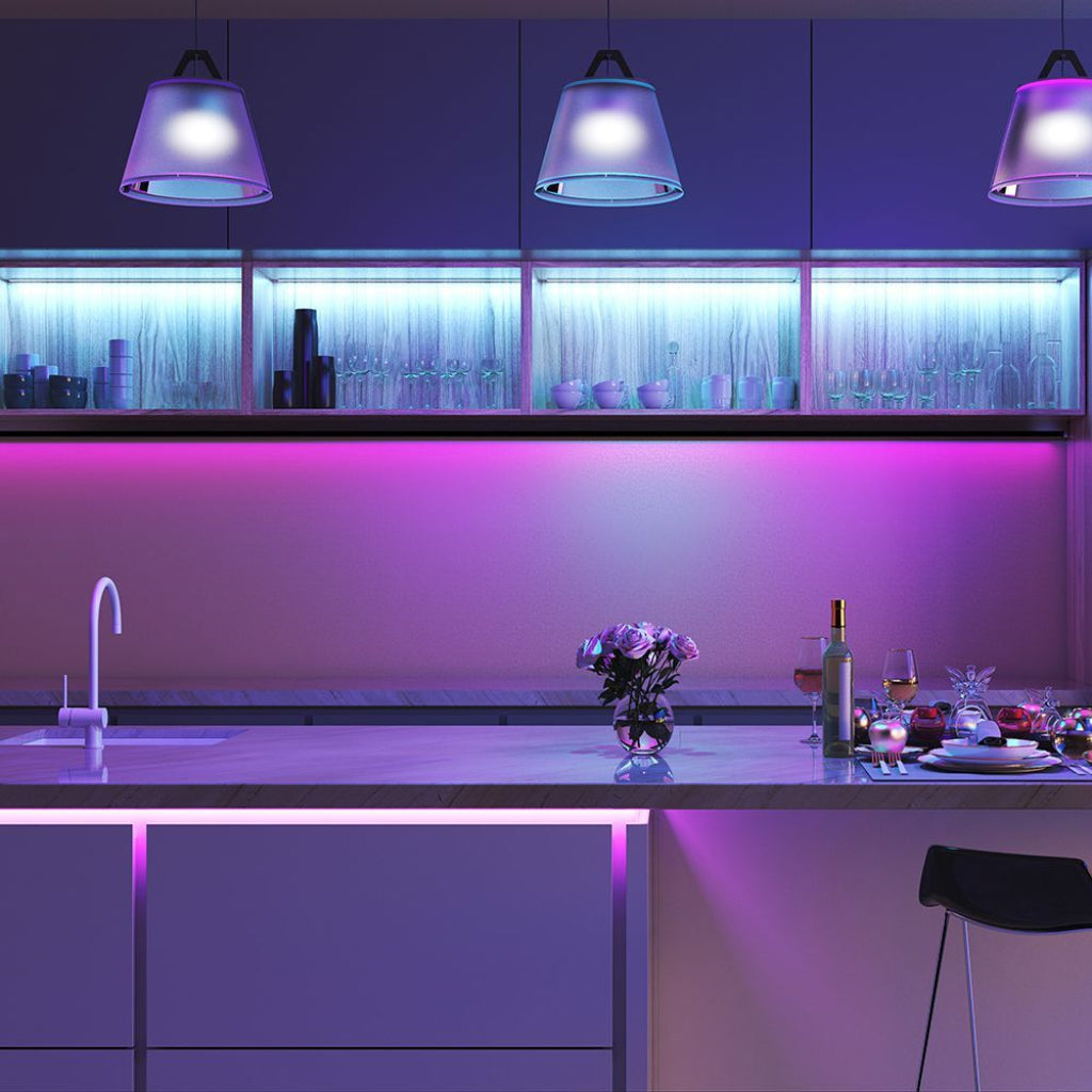 LED Strip Kit SMD5050 15W/m RGB 5m Compatible with Alexa and Google Home IP65