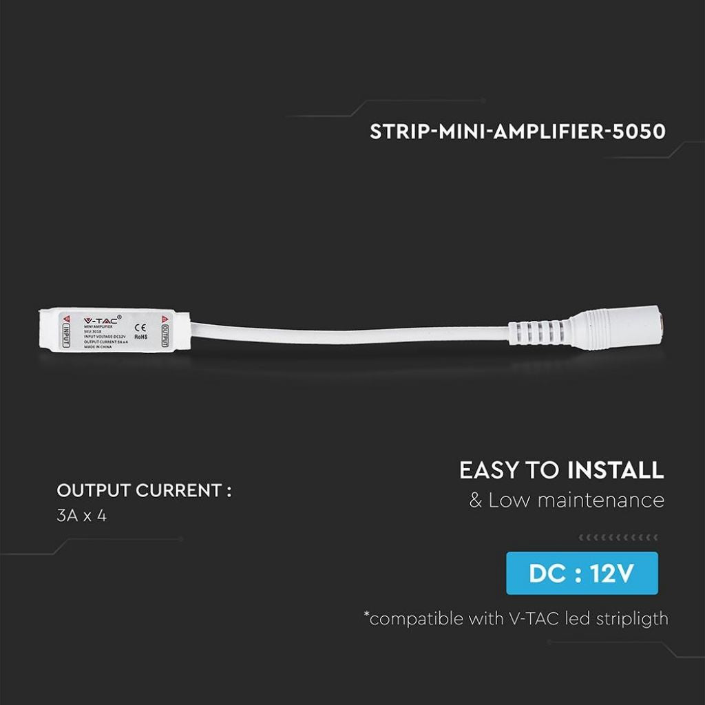 Mini Ojačevalnik za LED Trak RGB 5050 3*4A