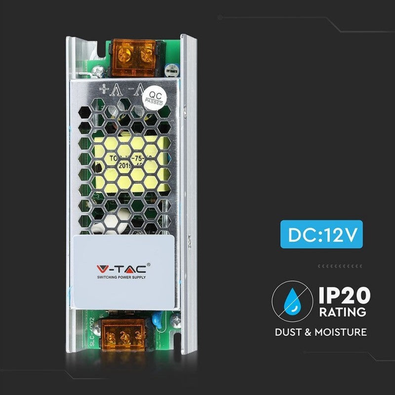 LED Napajalnik 75W 12V 6,25A IP20