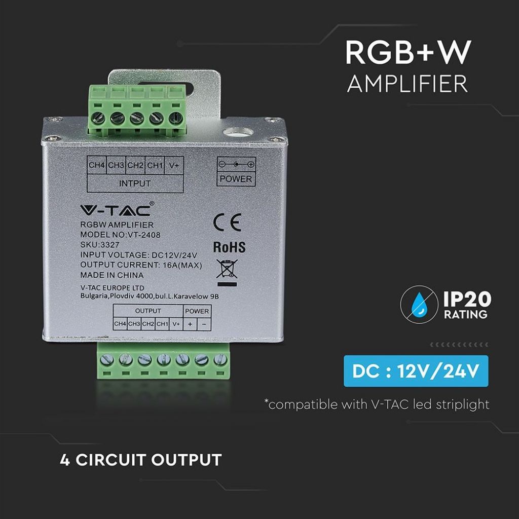 RGB+W Ojačevalec za LED Trak 2159