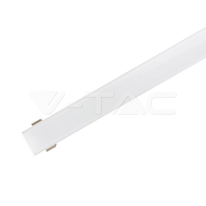 Profil za LED Trak Bel Nadometni 2000x23,5x10mm Mlečna Leča