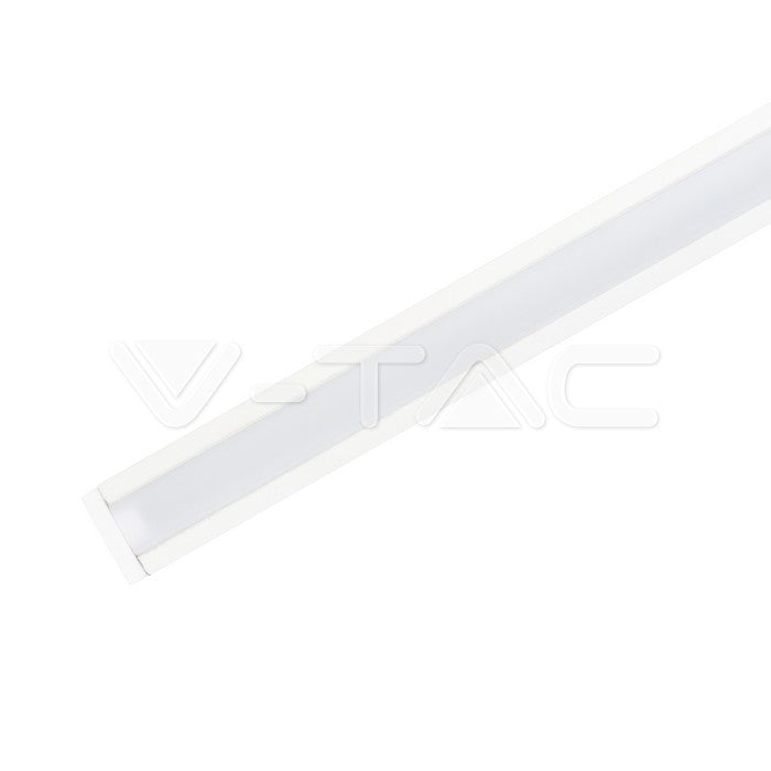 Profil za LED Trak Bel Vgradni 2000x24,7x7mm Mlečna Leča