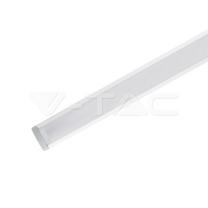 Profil za LED Trak Srebrn Vgradni 2000x30x20mm Mlečna Leča