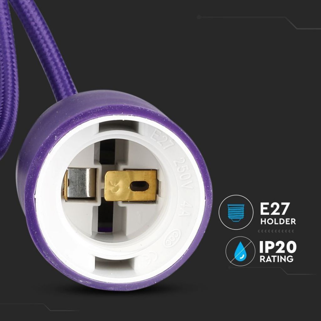 E27 Stropna Svetilka Vijolična