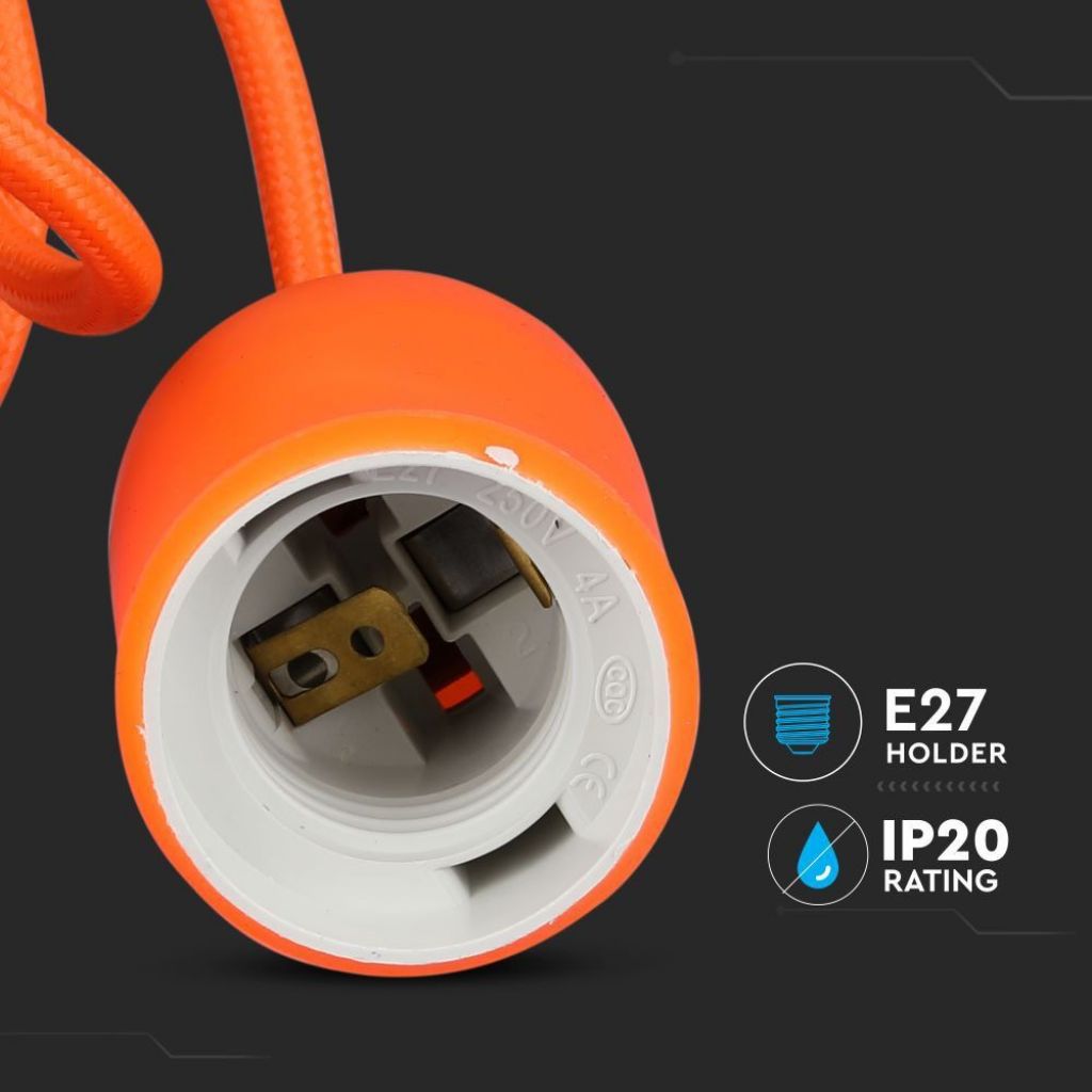 E27 Stropna Svetilka Oranžna