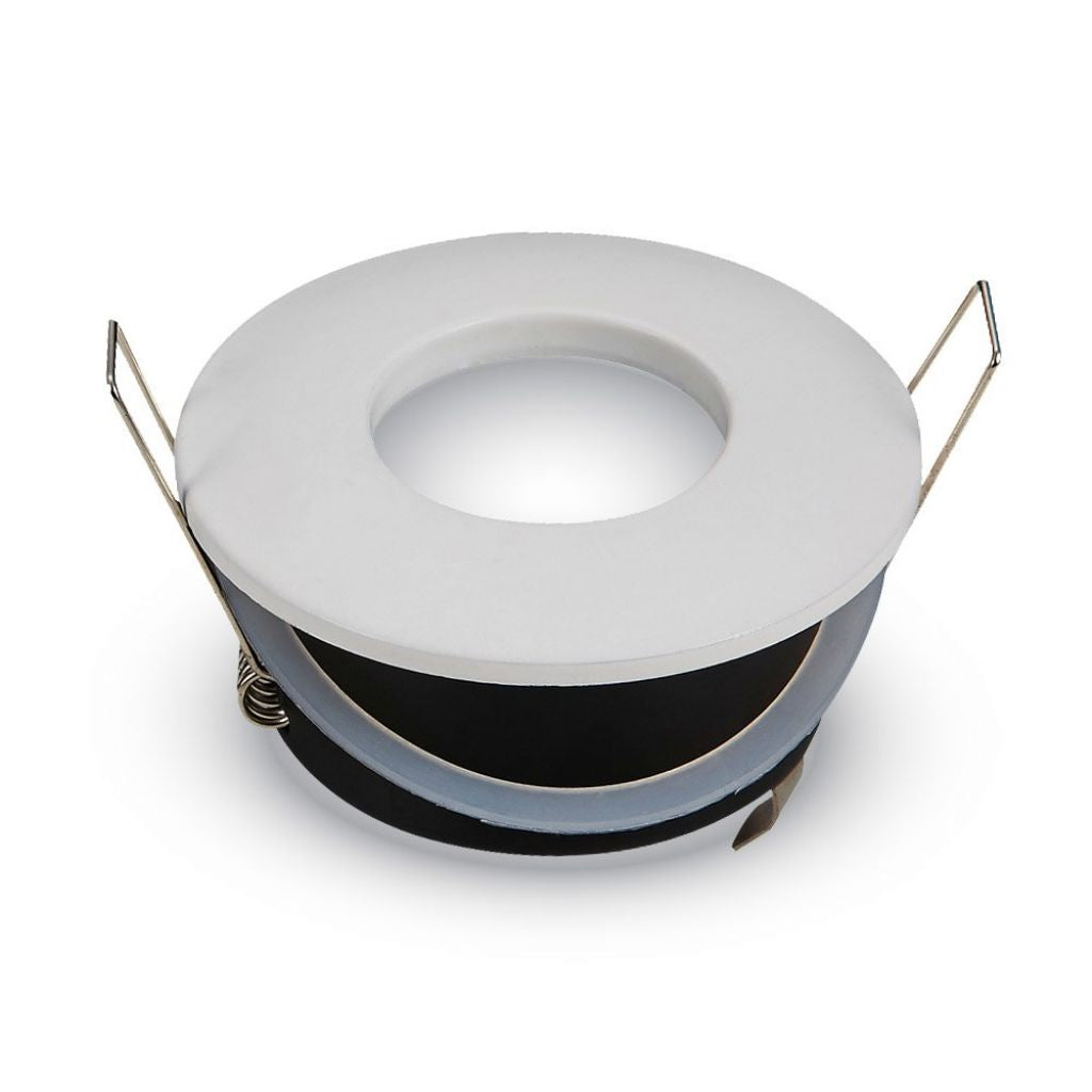 GU10 Ohišje Okroglo Belo Aluminij 12V