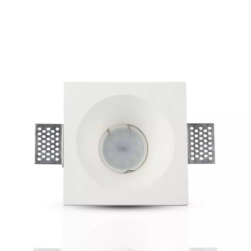 GU10 Housing Plaster Square White