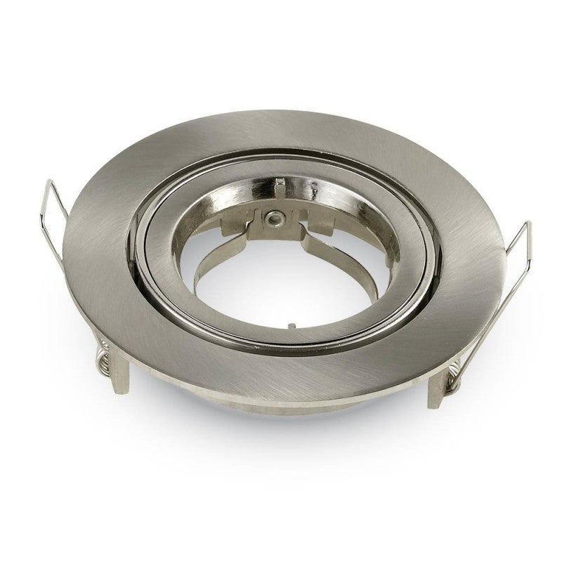 GU10 Housing Round Nickel Clip Adjustable angle