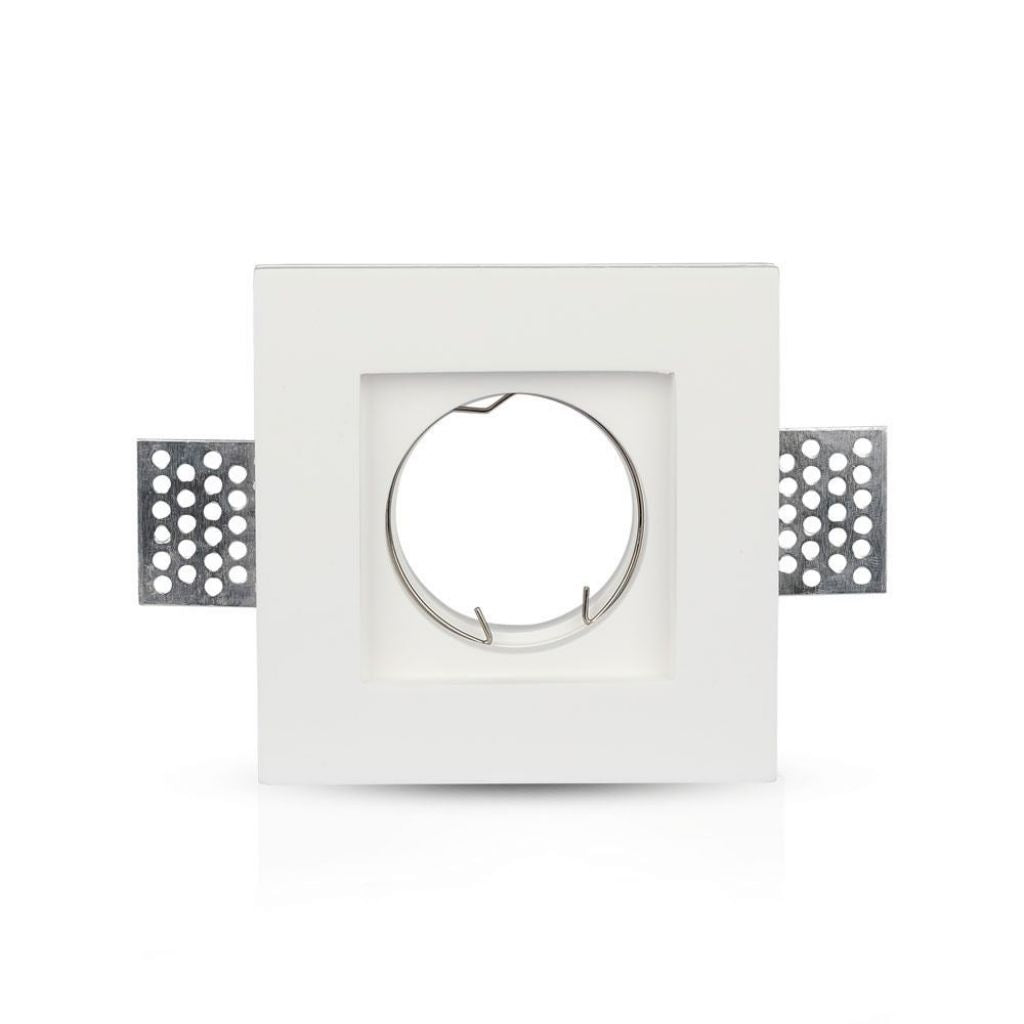 GU10 Housing Square White 100 x 100 mm