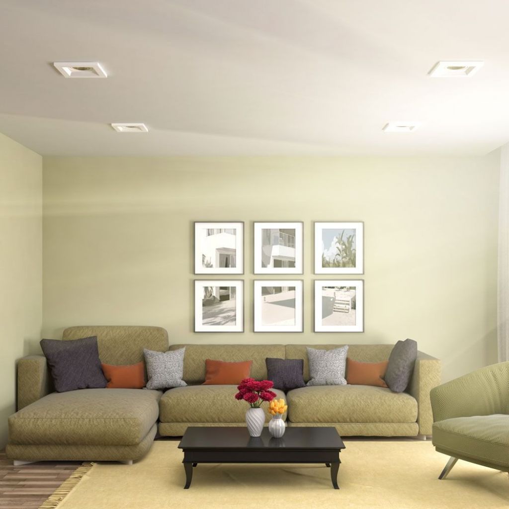 GU10 Housing Square White 100 x 100 mm