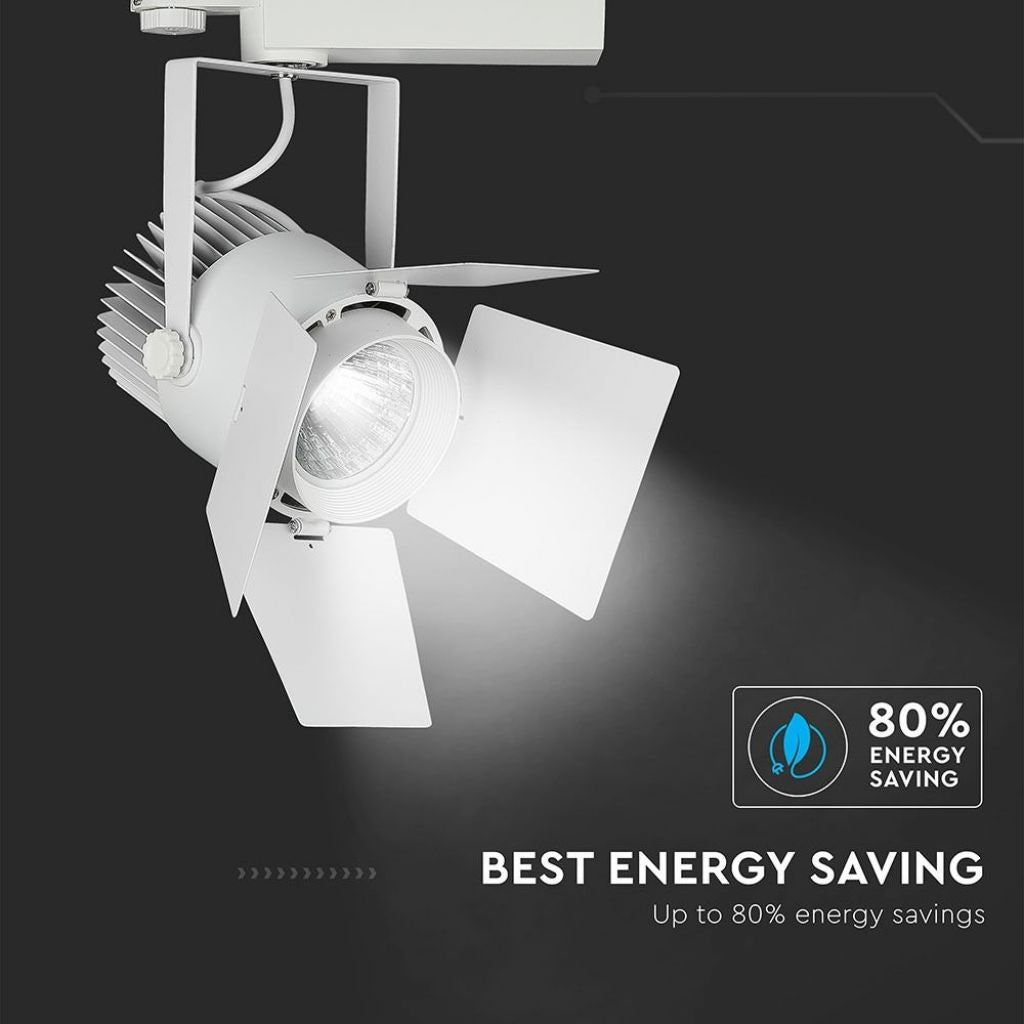 33W LED Reflektor SAMSUNG Belo 5000K - za navadno tirnico